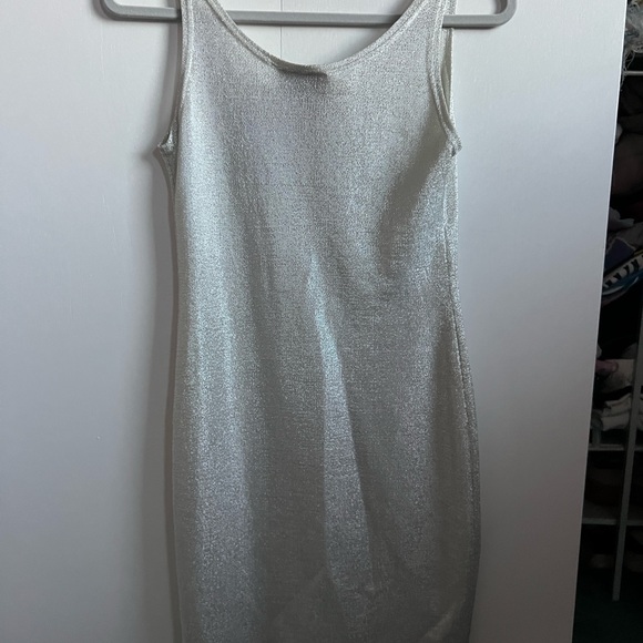 Metallic Silver Dress - Picture 3 of 3